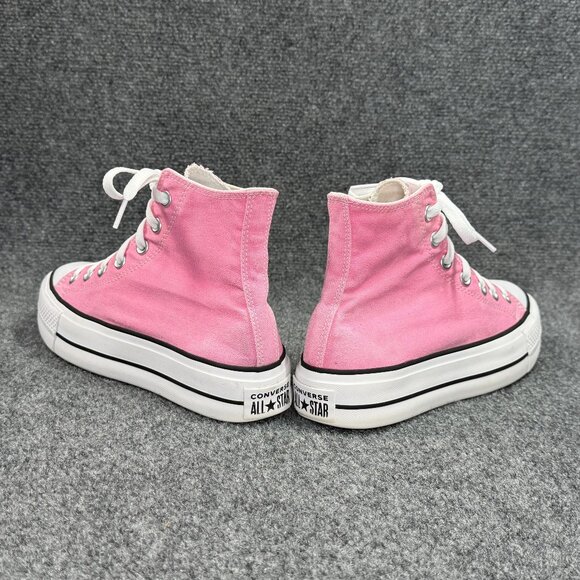 Converse Chuck Taylor All Star Lift Platform Canvas Sneakers Women's Size 8 Pink - Picture 6 of 12